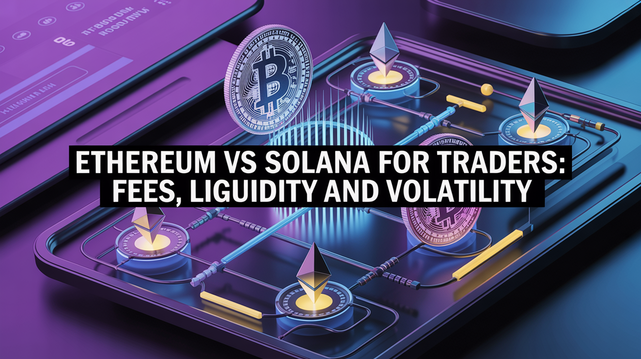 Ethereum vs Solana for Traders: Fees, Liquidity and Volatility Compared (2025 Guide) — illustration trading